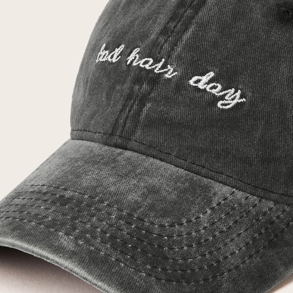 black washed vintage look baseball cap adjustable - Picture 3 of 4